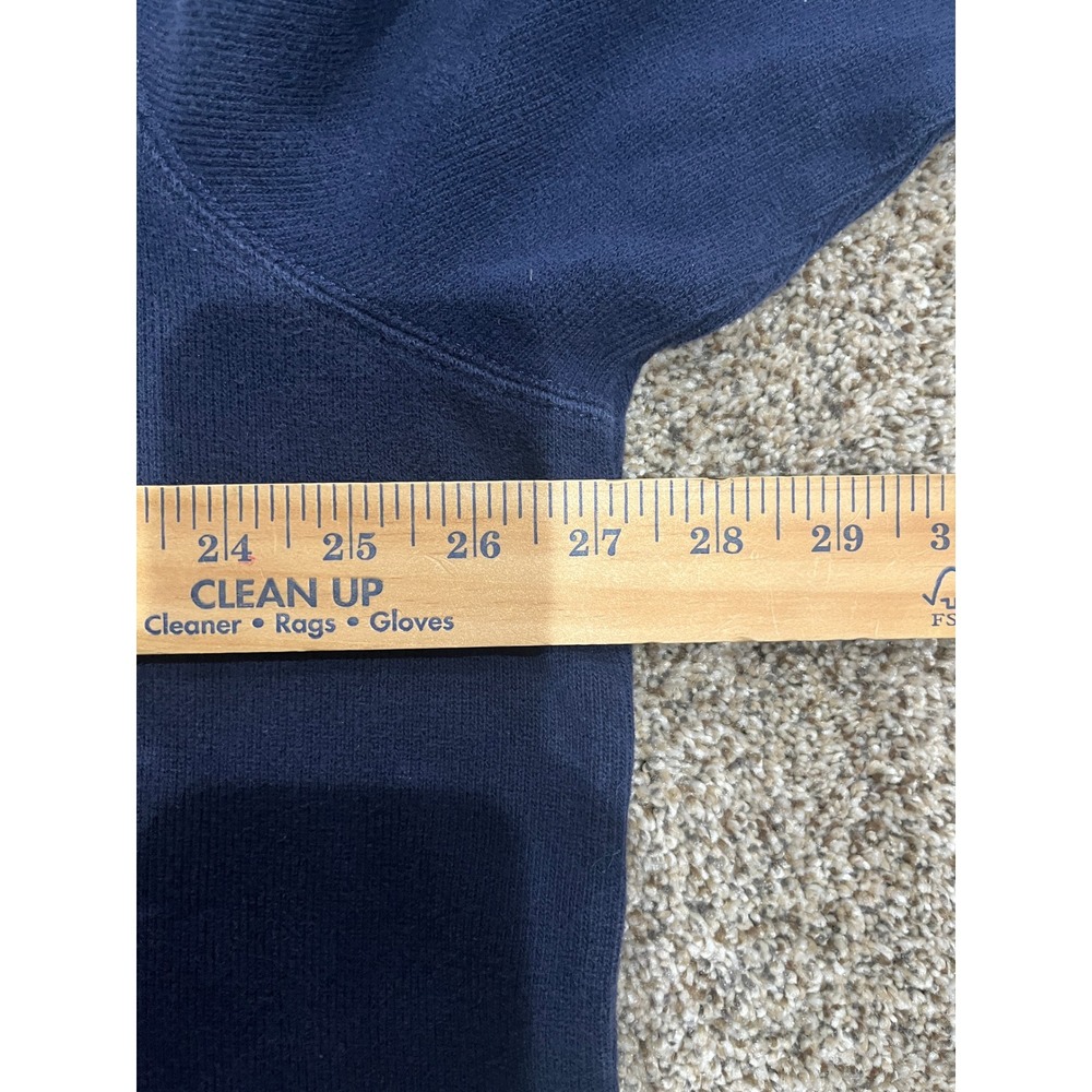 Polo Ralph Lauren Mens XXL Navy Blue 100%‎ Cotton Quarter Zip Pullover Sweater - Picture 6 of 7